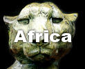 Sculptures of African wildlife